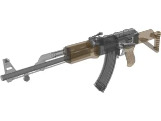 AK-47 Kalashnikov 3D Model preview
