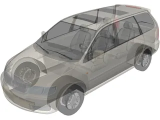 Mitsubishi Chariot Grandis (1997) 3D Model preview