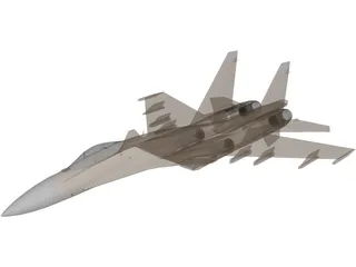 Sukhoi Su-37 Flanker-F 3D Model preview