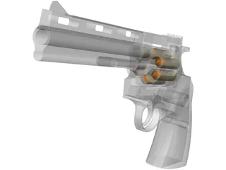 Colt Python 6 Inch 3D Model preview