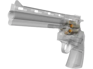 Colt Python 8 Inch Hunter 3D Model preview