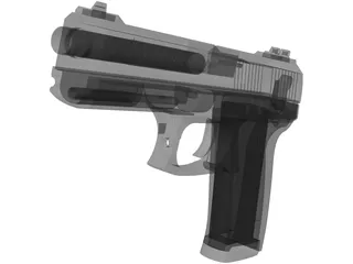 Hekler Koch Mk 23 SOCOM 3D Model preview