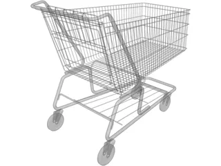 Shopping Cart 3D Model preview