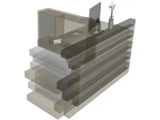 Reception Rack 3D Model preview