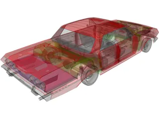 Chevrolet Impala 4-door (1963) 3D Model preview