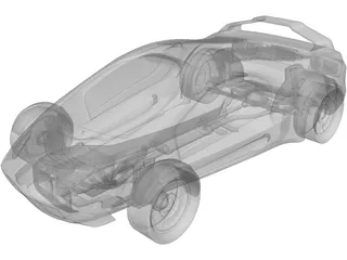 SkyCar Unity 3D Model preview