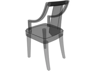 Chair Wood 3D Model preview