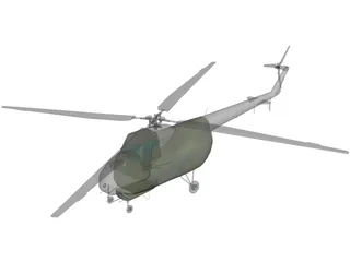 Mil Mi-4 3D Model preview
