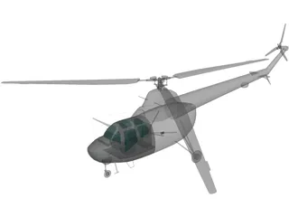 Mil Mi-1 3D Model preview