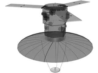 Spy Satellite 3D Model preview