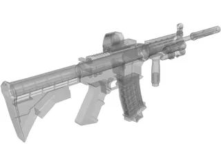M4A1 3D Model preview