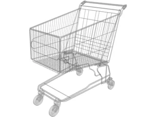 Shopping Cart 3D Model preview