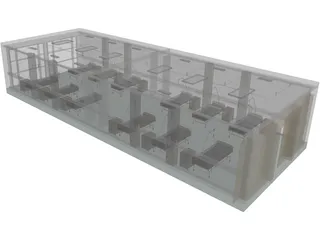 Hospital Recovery Room 3D Model preview