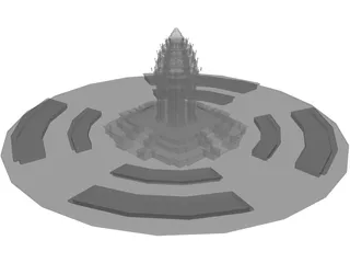 Independence Monument (Cambodia) 3D Model preview