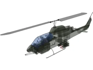 Bell AH-1W SuperCobra 3D Model preview