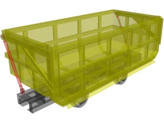 Mine Cart 3D Model preview