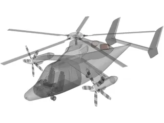 Eurocopter X3 3D Model preview