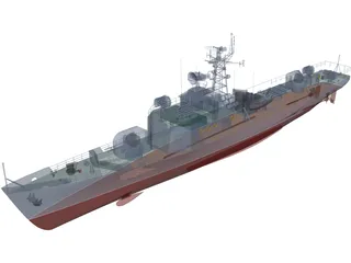 Type 037 Class Submarine Chaser 3D Model preview