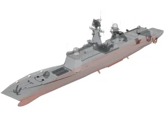 Type 054A Frigate 3D Model preview