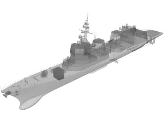 Akizuki-class Destroyer (2010) 3D Model preview