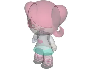 Toy Doll 3D Model preview