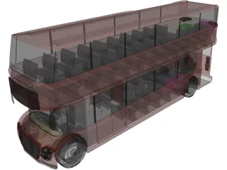London Bus 3D Model preview