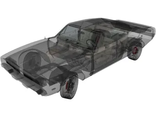 Dodge Charger R-T (1969) 3D Model preview