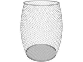 Trash Bin 3D Model preview