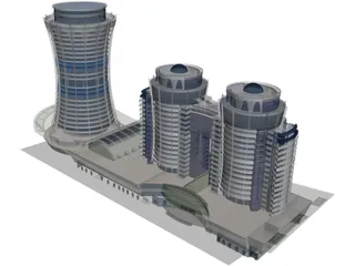 Azim Zadeh Tower 3D Model preview