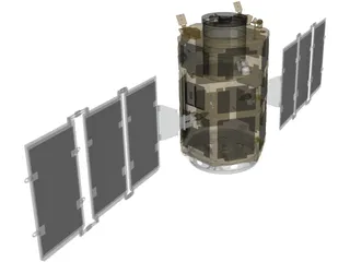 Kompsat 2 Artificial Satellite 3D Model preview