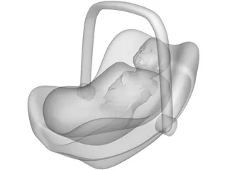 Infant Car Seat 3D Model preview
