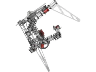 Camera Gimbal 3 Axis 3D Model preview