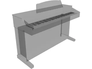 Kawai CA-5 Rosewood Digital Piano 3D Model preview