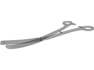 Medical Scissor Kocher 3D Model preview