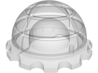 Hip Cotilar Charnley Prosthesis 3D Model preview