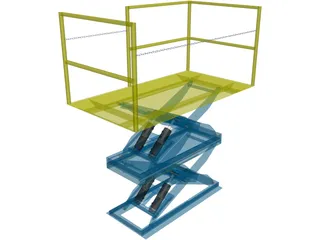 Scissor Lift 3D Model preview