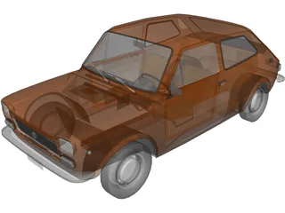 Fiat 127 (1971) 3D Model preview