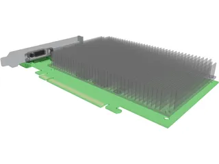 PCIeX16 Graphic Card 3D Model preview