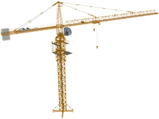 Tower Crane 3D Model preview