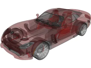 Dodge Viper GTS (2013) 3D Model preview
