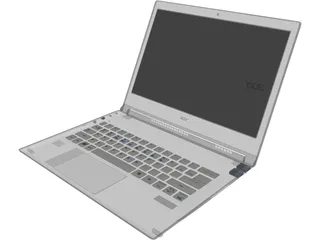 Acer Aspire S7 Notebook 3D Model preview