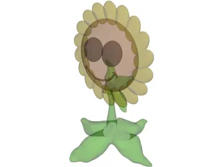 Sunflower 3D Model preview
