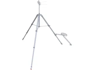 Camera Tripod 3D Model preview
