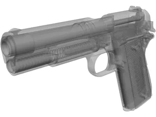 Colt 1911 Automatic 3D Model preview