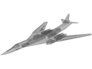 Tupolev Tu-160 3D Model preview