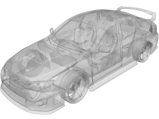 Subaru Impreza WRX STi 3D Model preview
