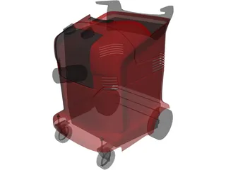 Industrial Vacuum Cleaner 3D Model preview