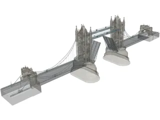 Tower Bridge 3D Model preview
