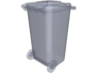 Wheelie Bin 3D Model preview