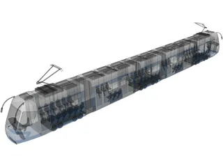 Electric train 3D Model preview